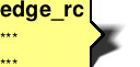 Edge frame, tail at right edge, centered